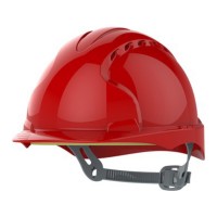 CAPACETE POLIETILENO VERMELHO C/ VENTILAÇÃO EVO2